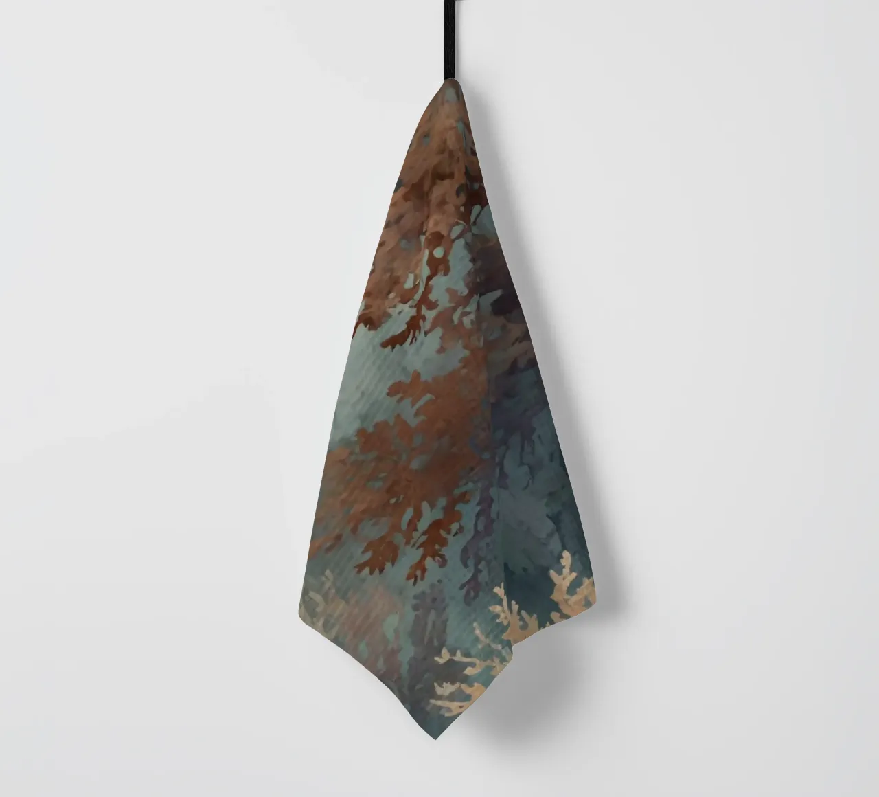 Colorata barriera corallina sottomarina con varie strutture coralline canovaccio da cucina da DesignDoodle