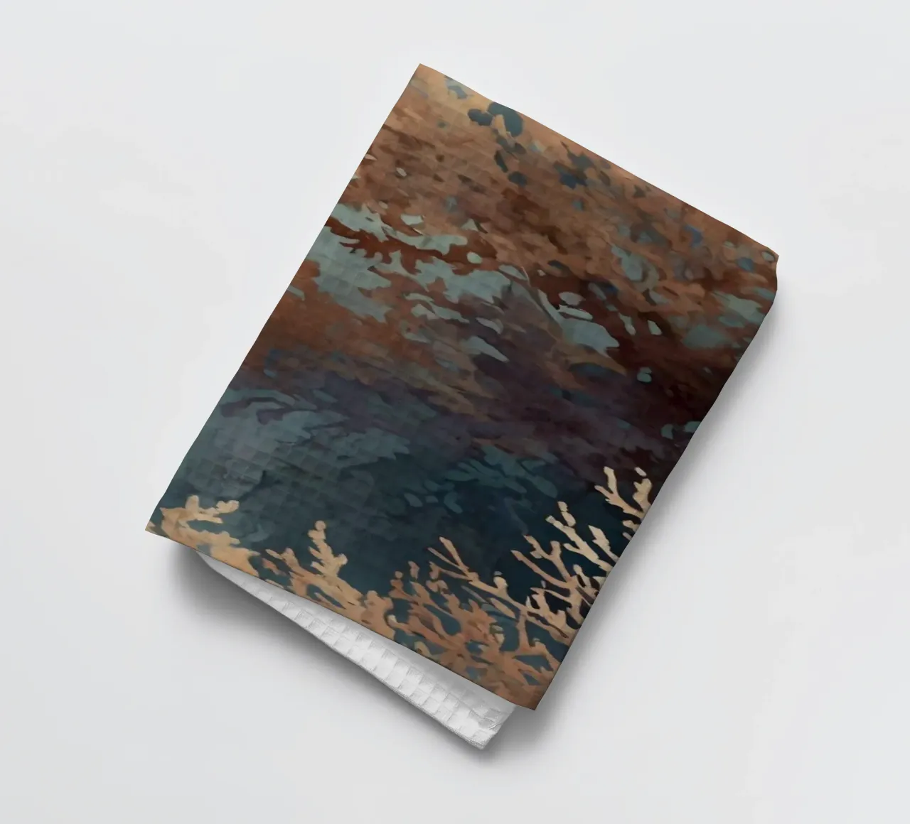 Colorata barriera corallina sottomarina con varie strutture coralline canovaccio da cucina da DesignDoodle