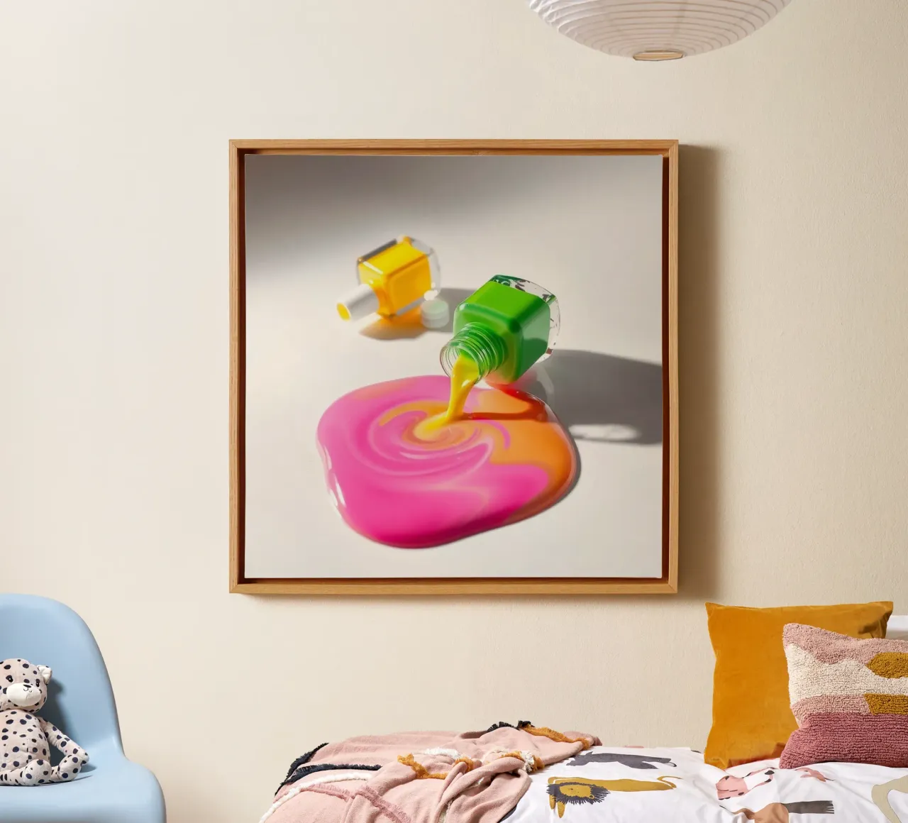 De plas canvas met Baklijst van Anita's Dream