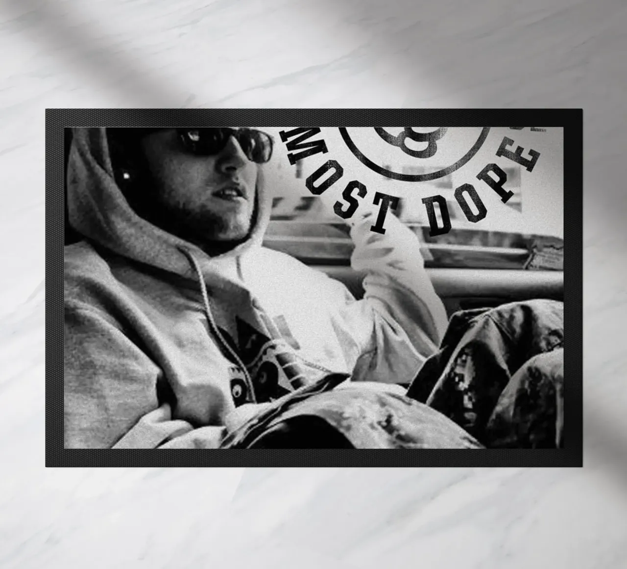Most Dope Est 92 - Mac Miller in bianco e nero zerbino da rockytamoe