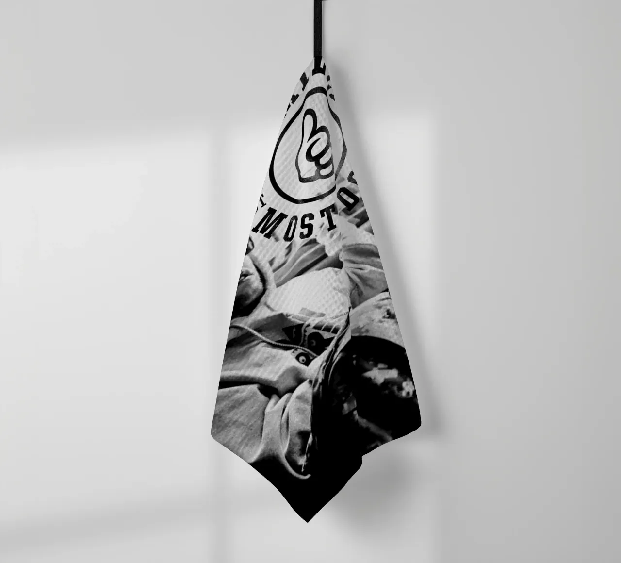 Most Dope Est 92 - Mac Miller in bianco e nero canovaccio da cucina da rockytamoe