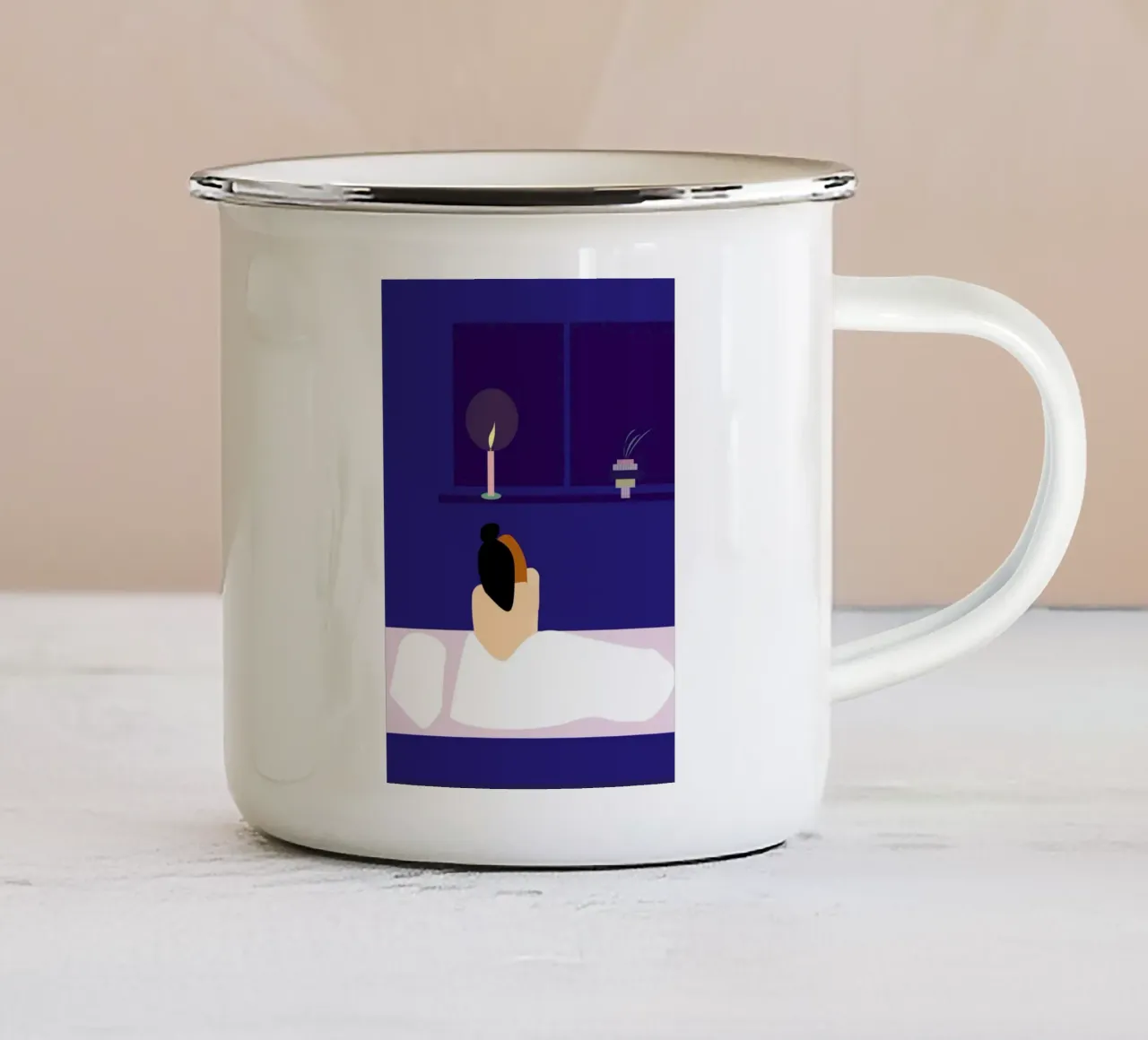 Halten. tazza in smalto da FRICKE DESIGN