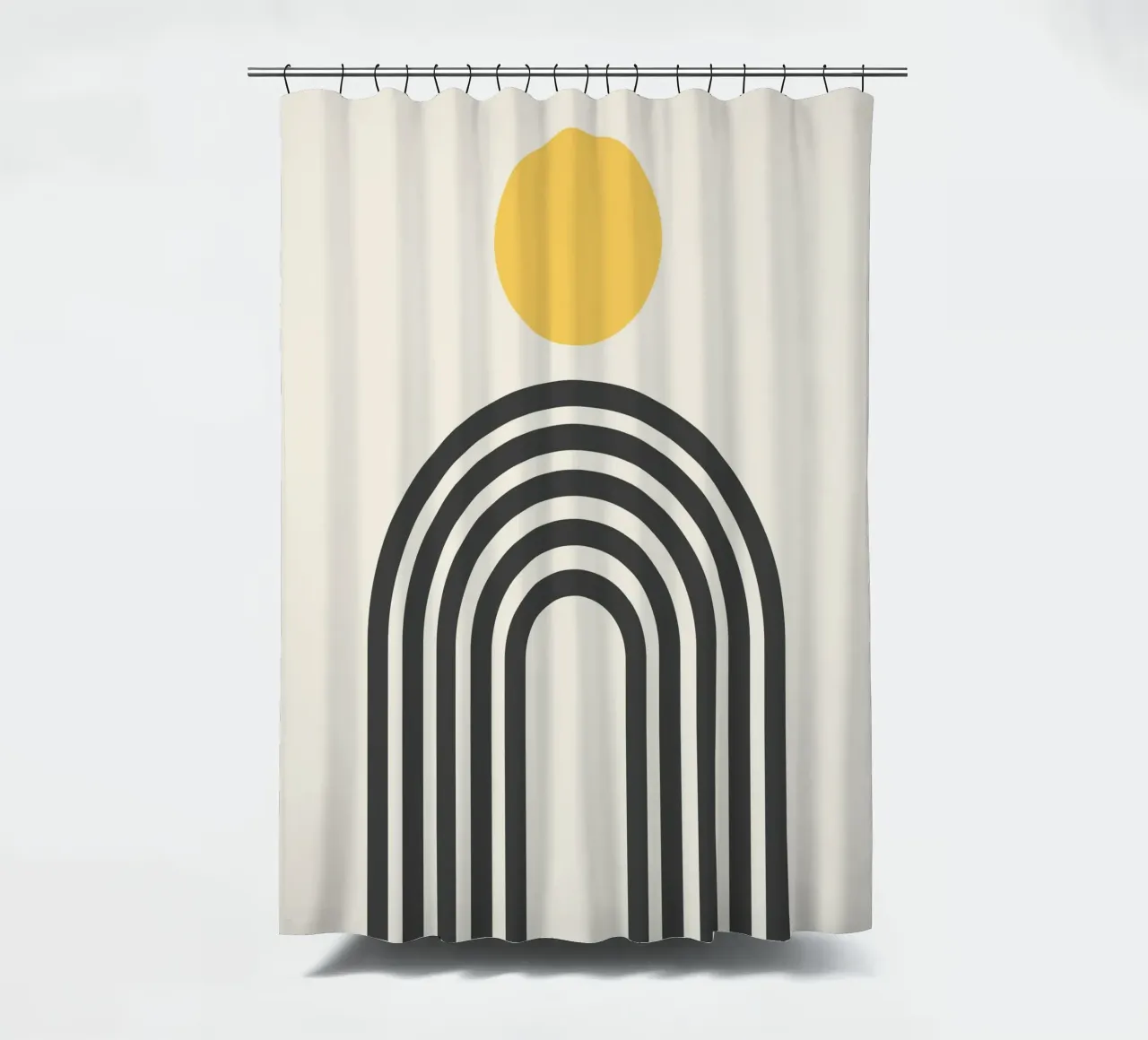 Boho Arch and sun shower curtain by Paigaam Studio