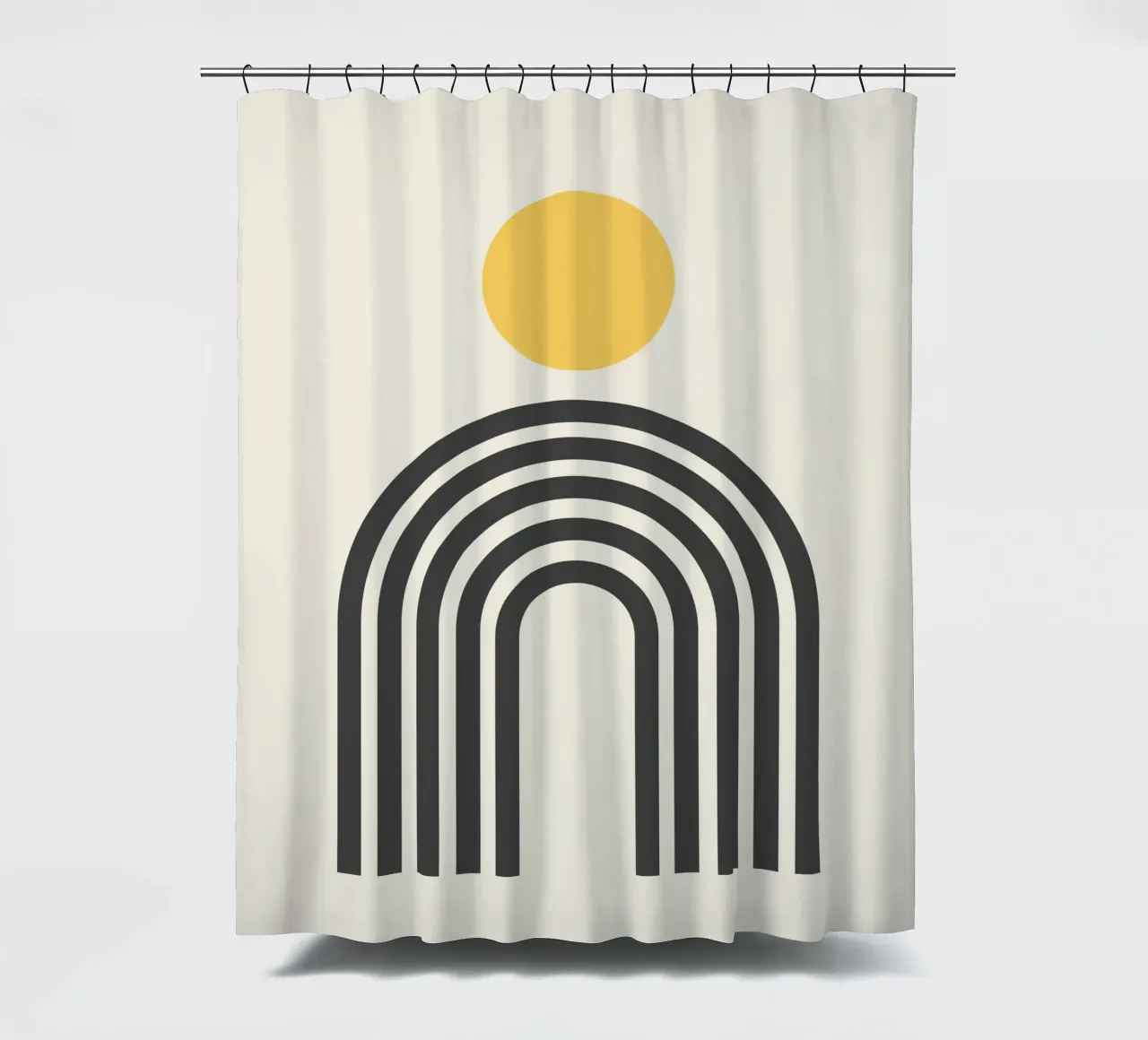 Boho Arch and sun shower curtain by Paigaam Studio