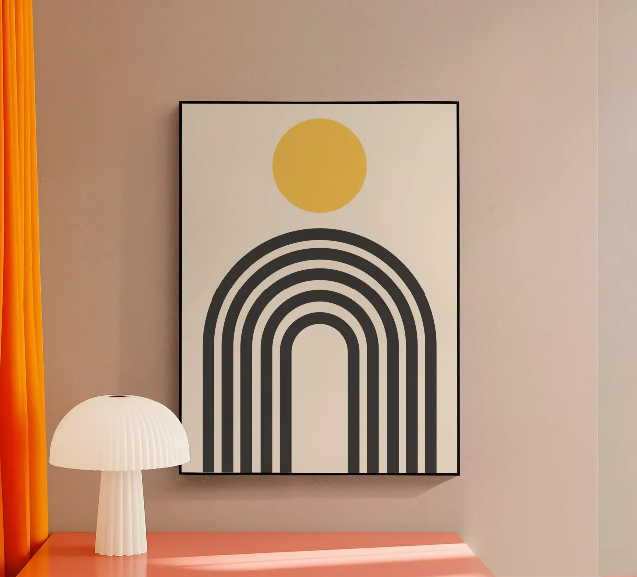 Arco Boho e sole plexiglass da Paigaam Studio