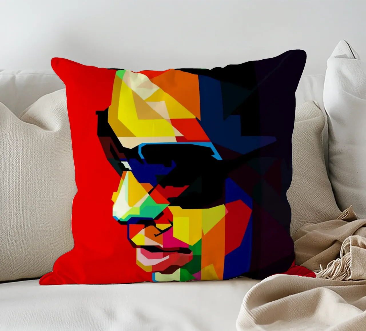 Lenny Kravitz Star del rock statunitense WPAP Trending Now cuscino da Artkreator