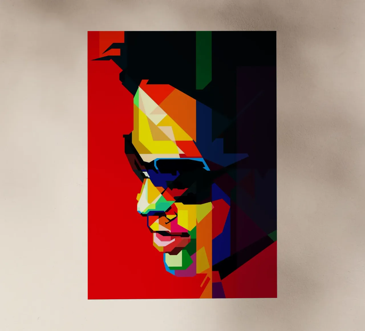 Lenny Kravitz Star del rock statunitense WPAP Trending Now pellicola backlit da Artkreator