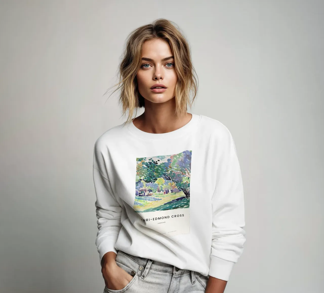 Cross - Landscape sweatshirt by Vintage by JUNIQE