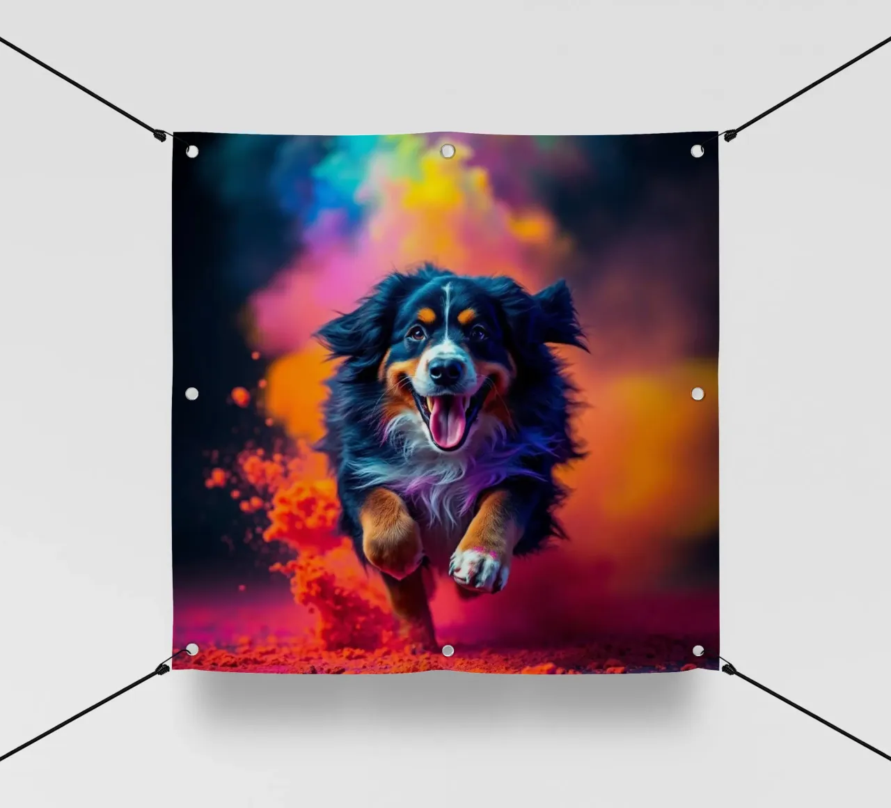 The colorful Bernese Mountain Dog #120 pvc cover by Yumis.Beargang.and.Me