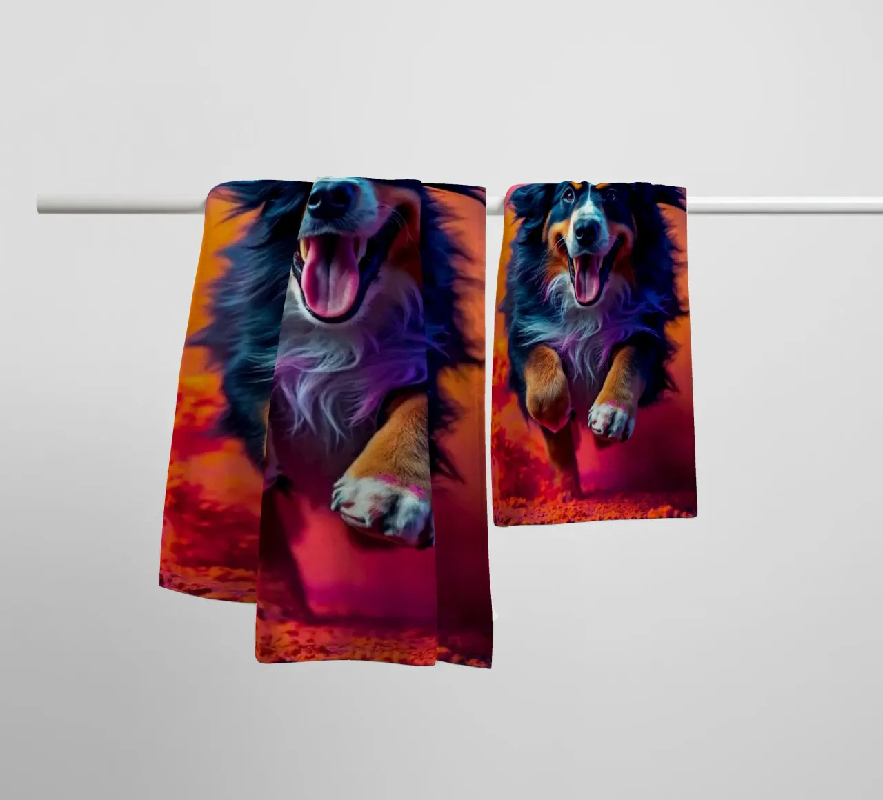 Le bouvier bernois coloré #120 serviette de bain de Yumis.Beargang.and.Me