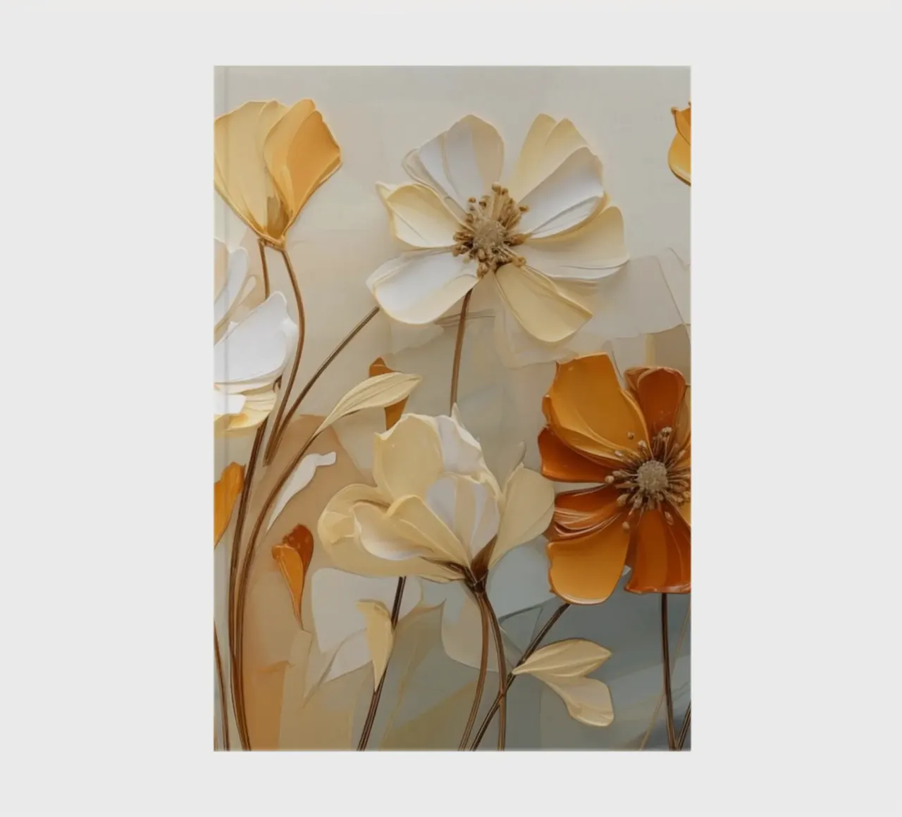 Abstract flowers notebook by Imagine