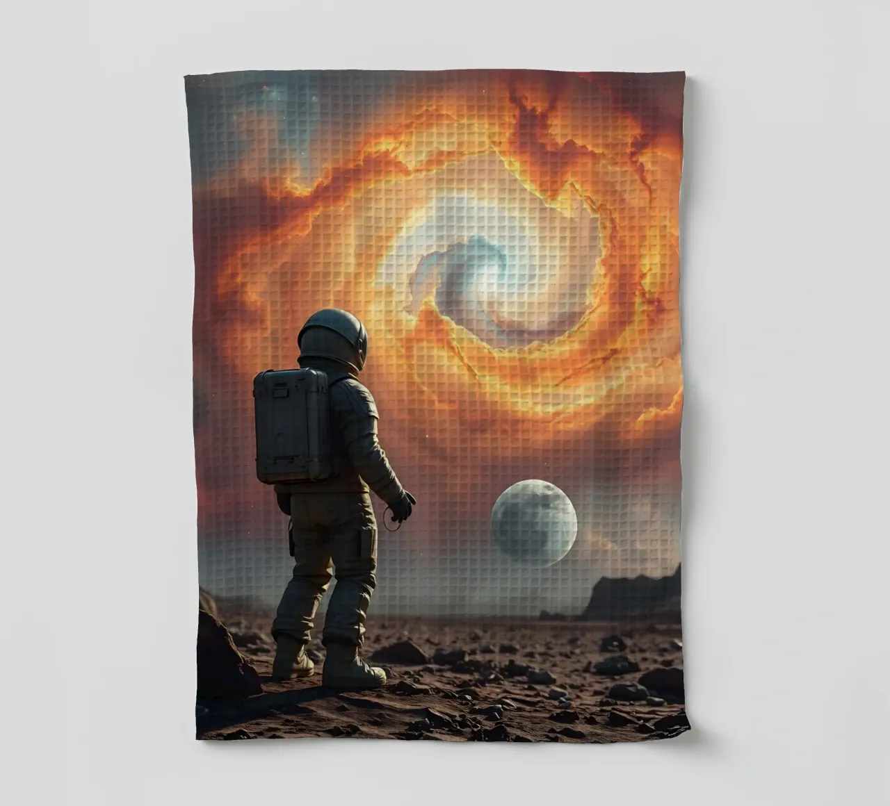 Lone Astronaut canovaccio da cucina da Anita's Dream