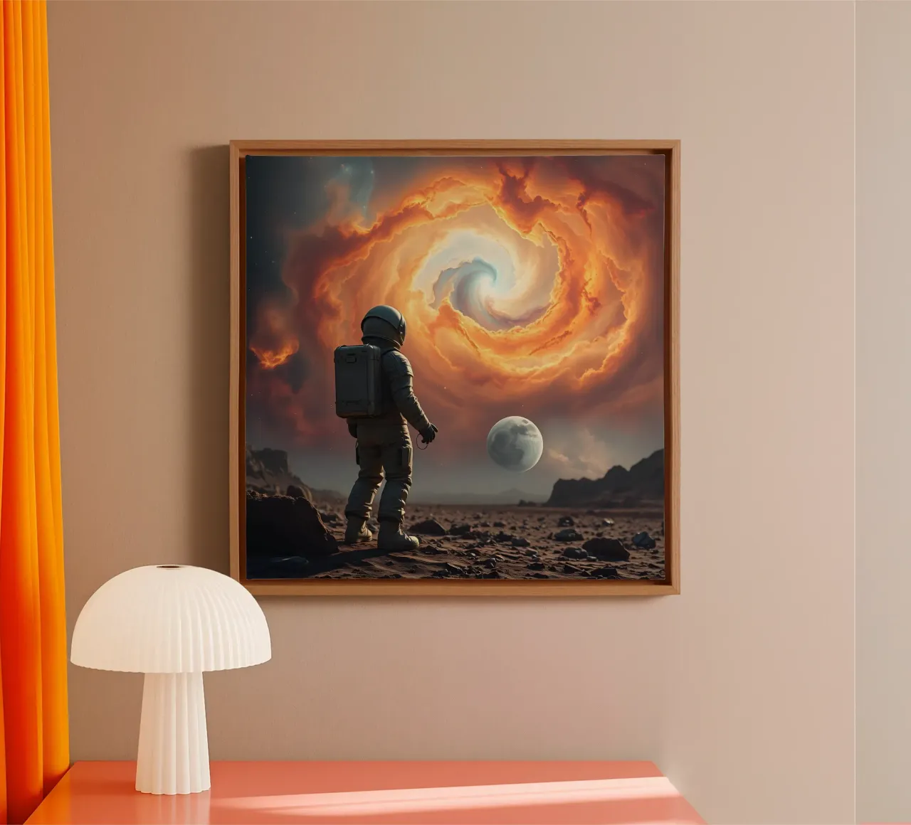 Lone Astronaut tela con Cornice a cassetta da Anita's Dream