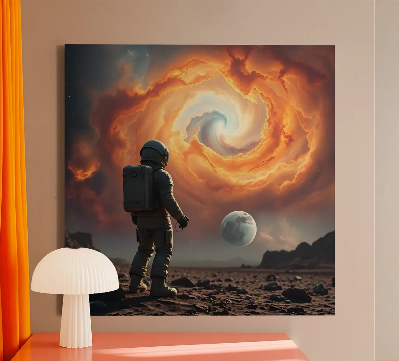 Lone Astronaut tela con Cornice a cassetta da Anita's Dream