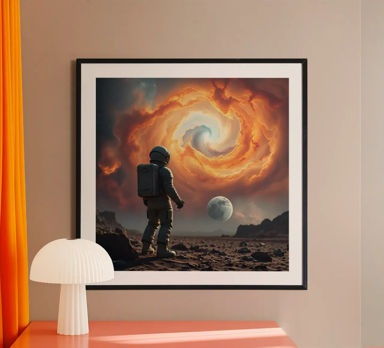 Lone Astronaut carta hahnemühle da Anita's Dream
