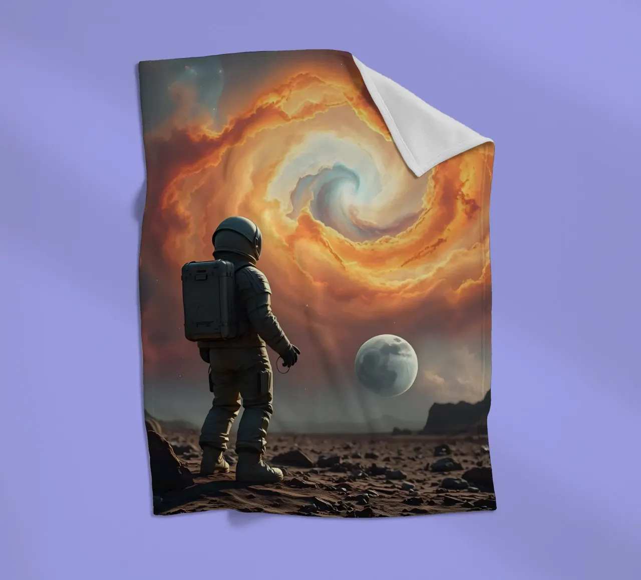 Lone Astronaut coperta in pile da Anita's Dream