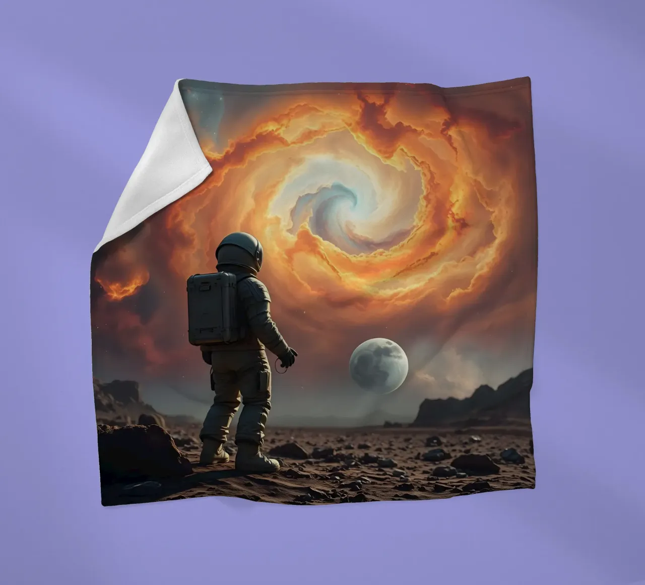 Lone Astronaut coperta in pile da Anita's Dream