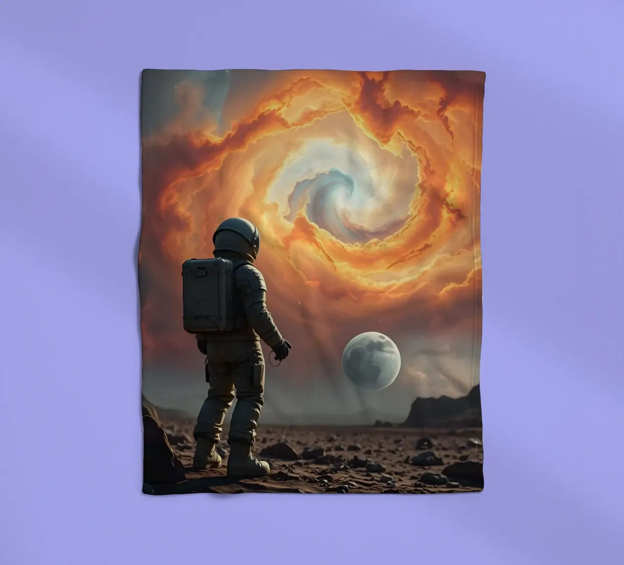 Lone Astronaut coperta in pile da Anita's Dream