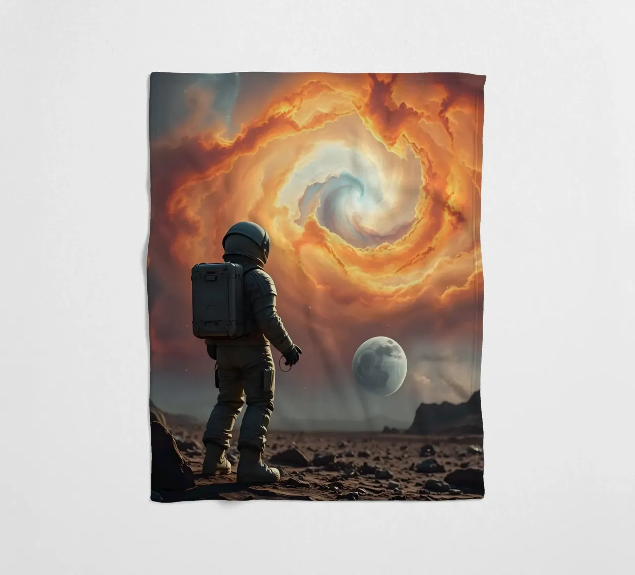 Lone Astronaut coperta in pile da Anita's Dream