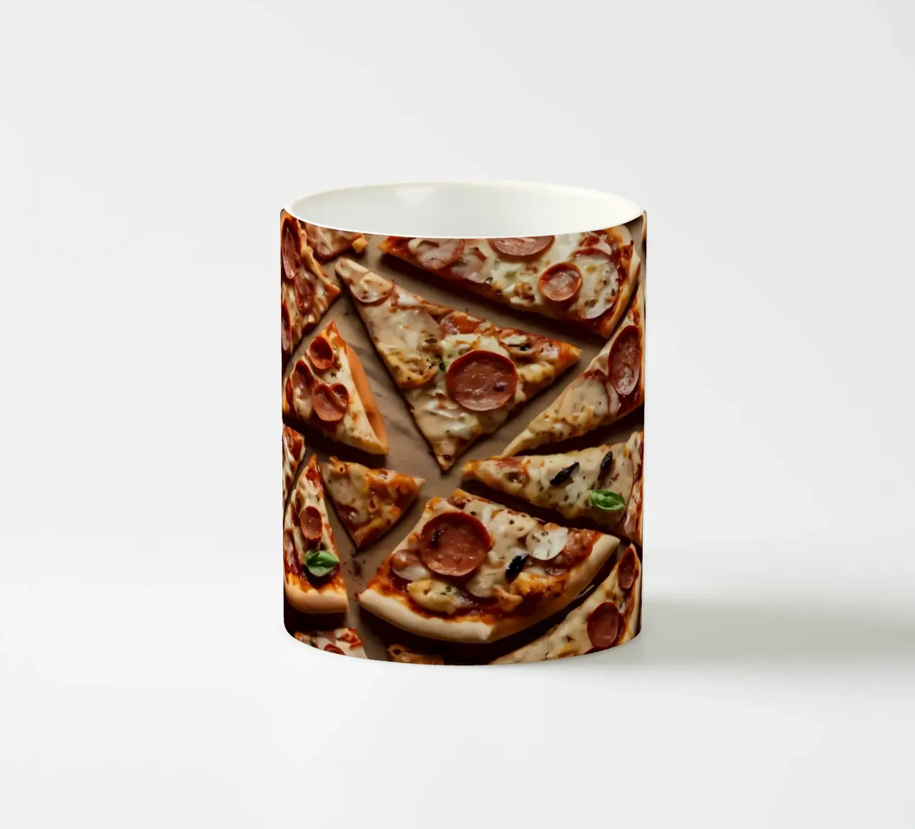 Opera d'arte astratta con strati organici di colori tenui. tazza in ceramica da DesignDoodle