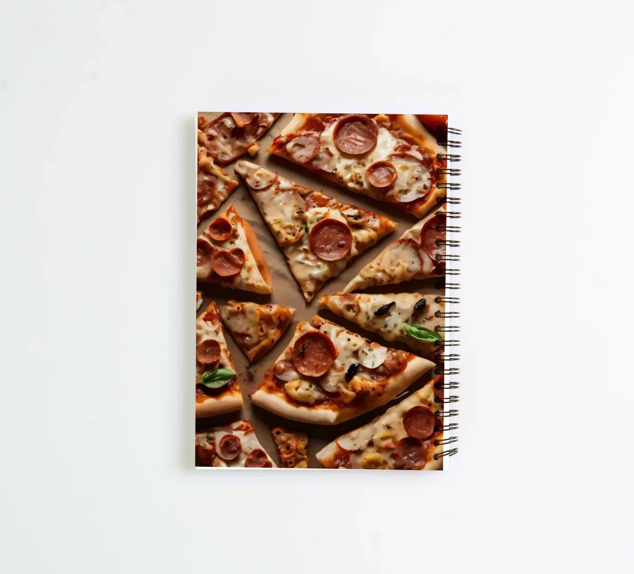Abstract textured artwork featuring organic layers of muted spiral notebook by DesignDoodle