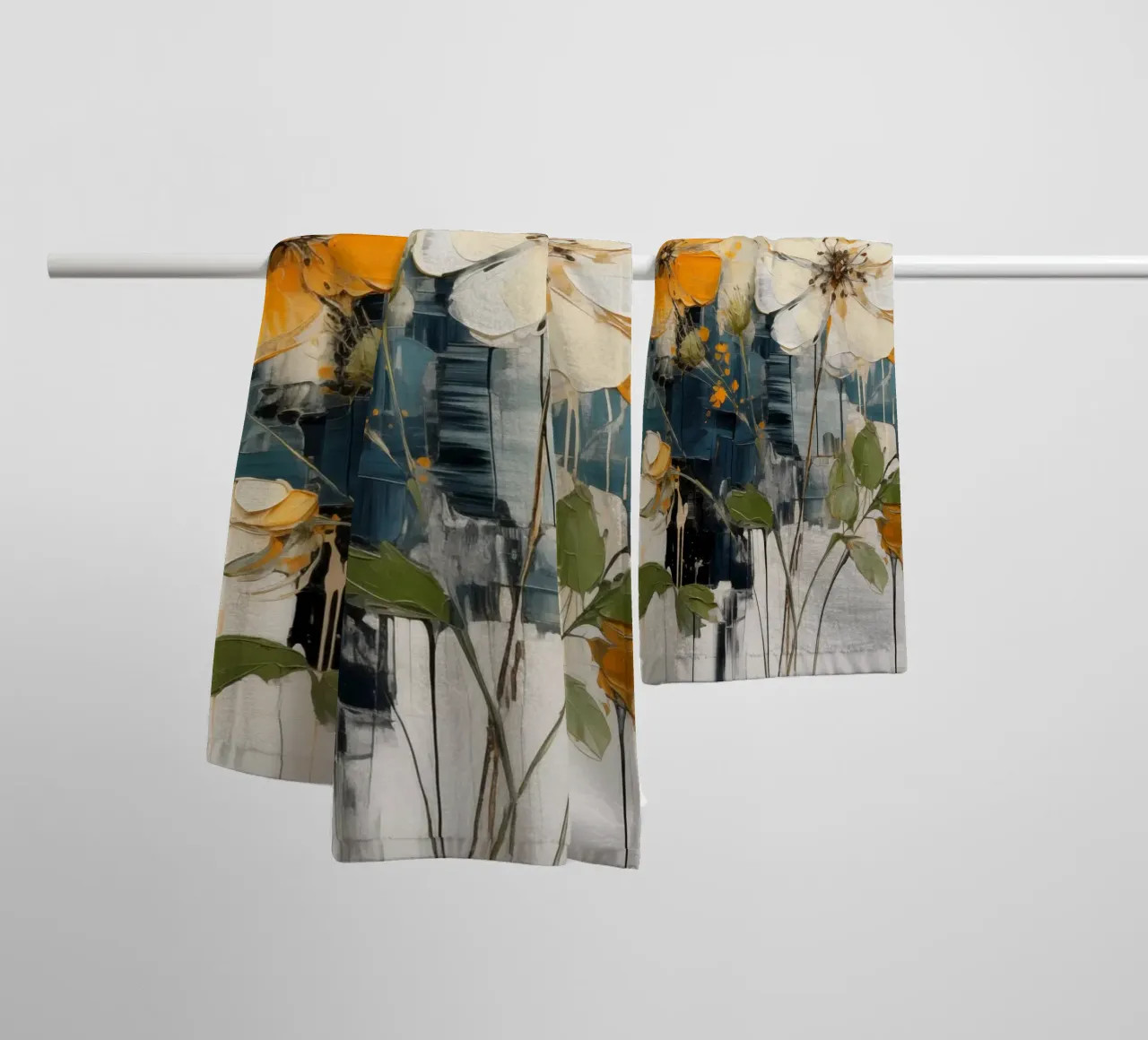 Fiori astratti asciugamano da bagno da Imagine