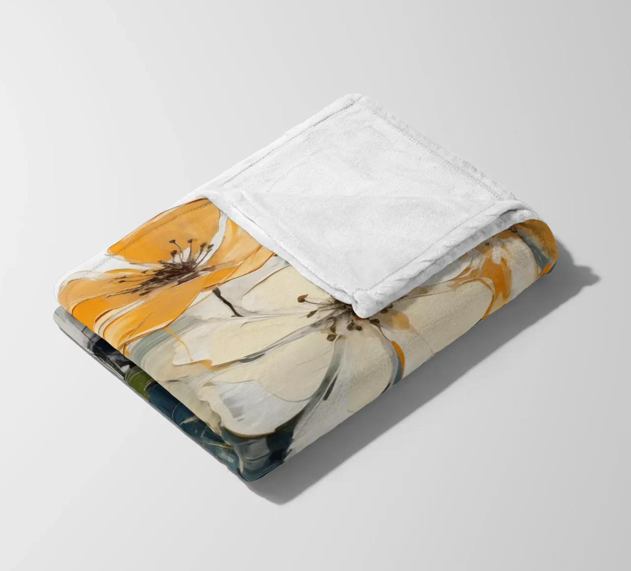 Fiori astratti coperta in pile da Imagine