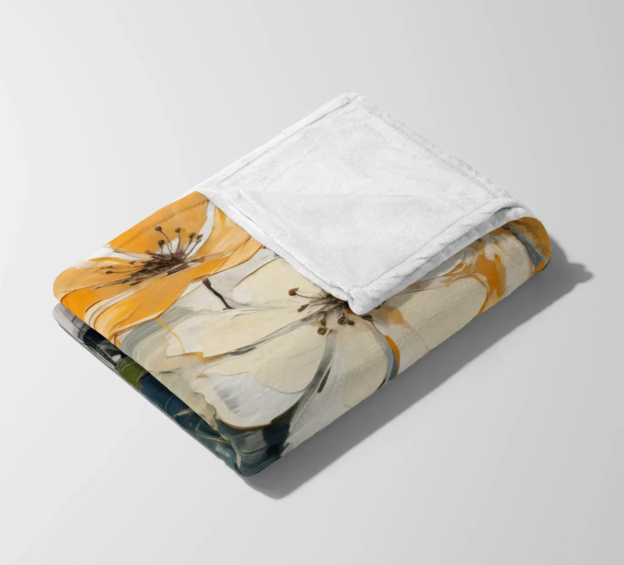 Fiori astratti coperta in pile da Imagine