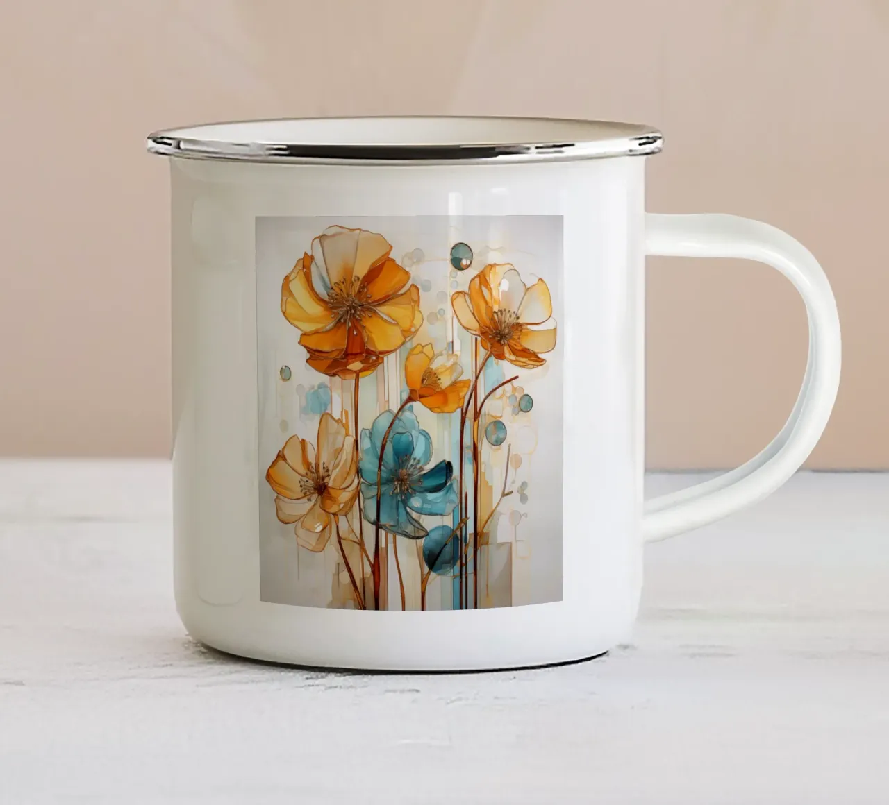 Arte da parete di Imagine tazza in smalto da Imagine
