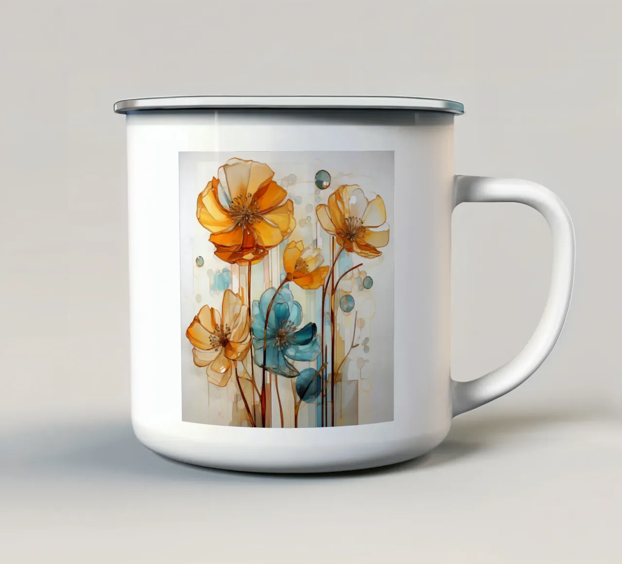 Arte da parete di Imagine tazza in smalto da Imagine