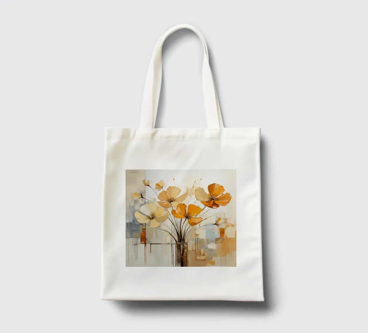 Blumen abstrakt Jutebeutel von Imagine