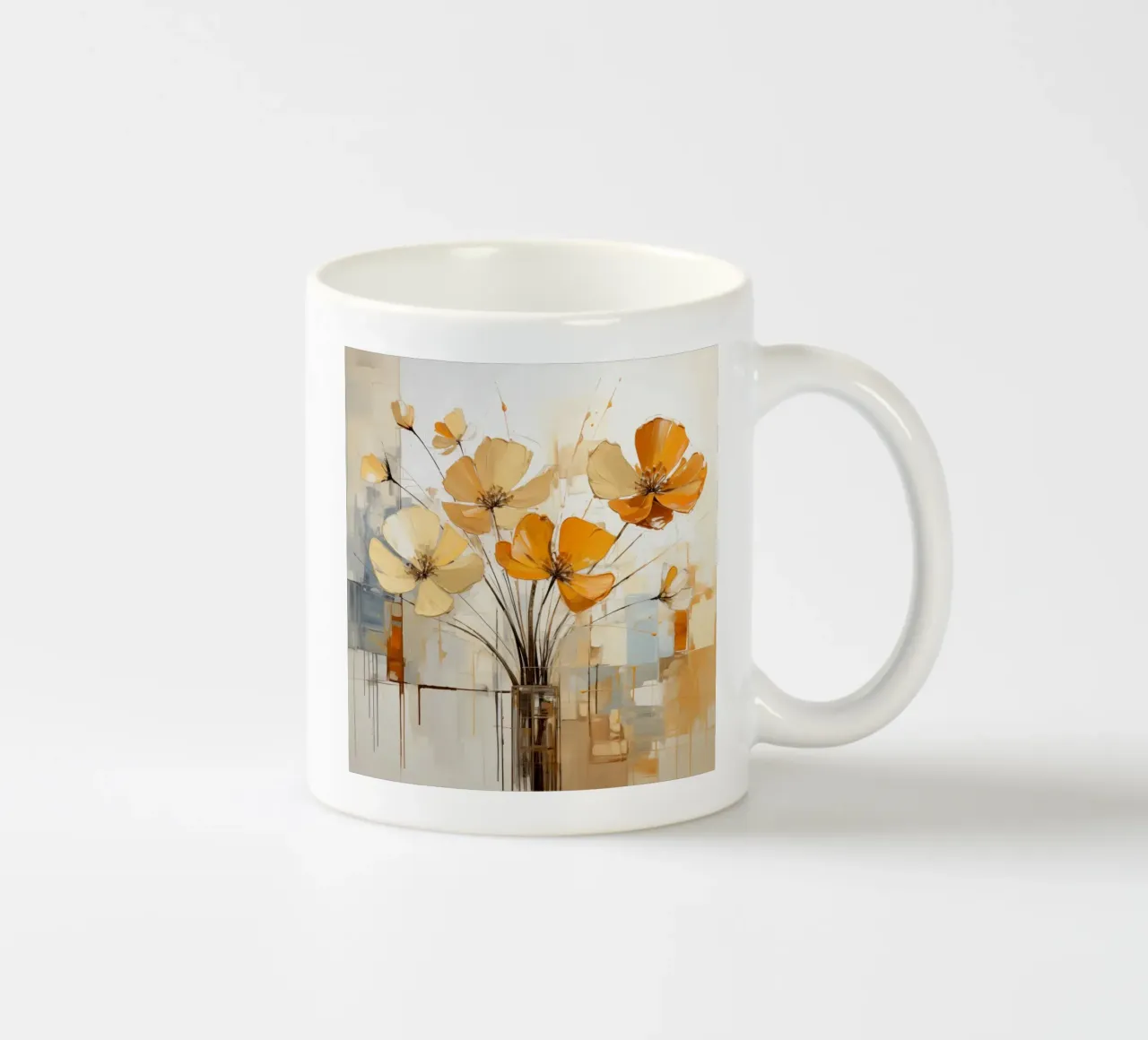 Fiori astratti tazza in ceramica da Imagine