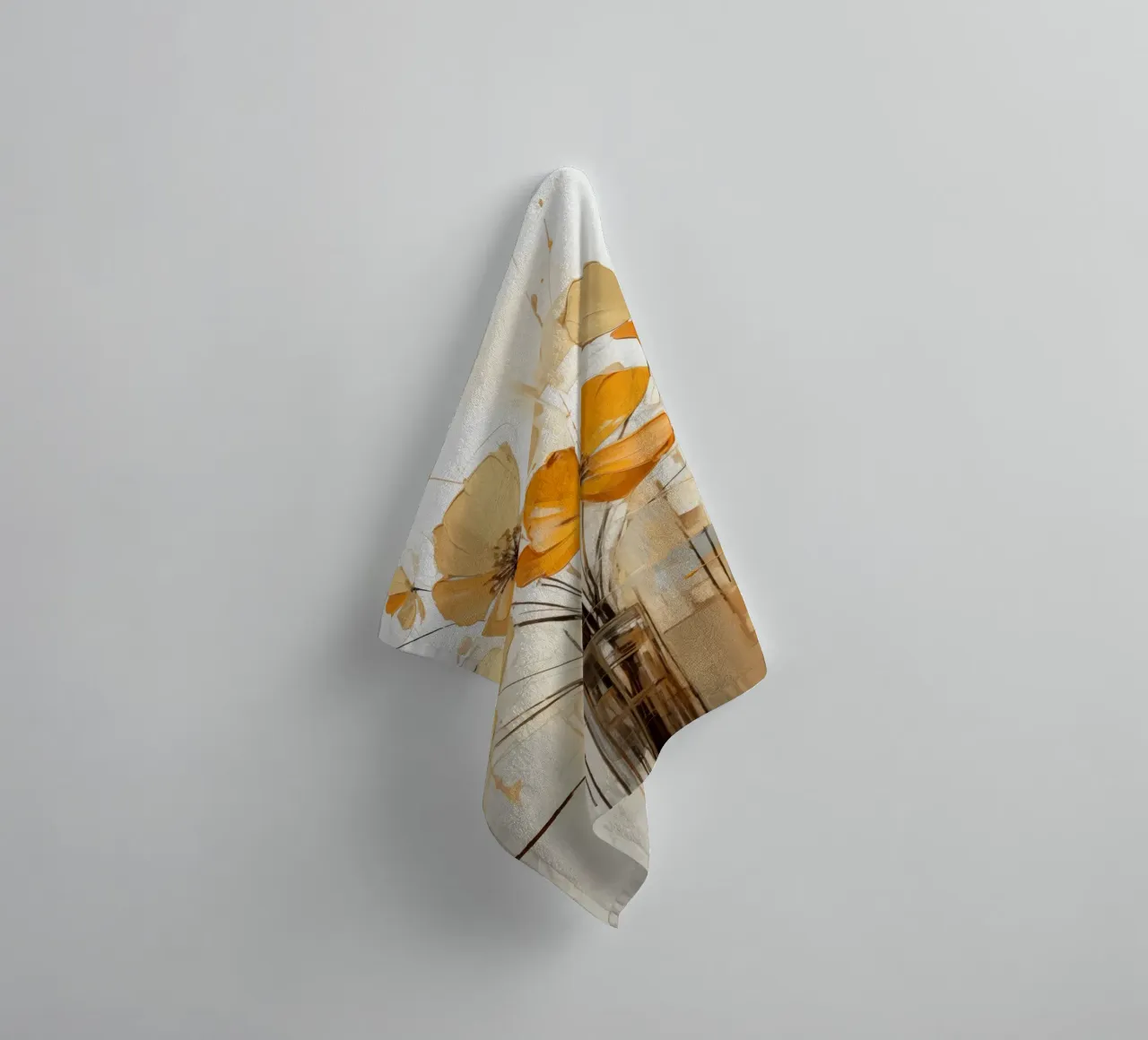 Flowers abstract towel by Imagine