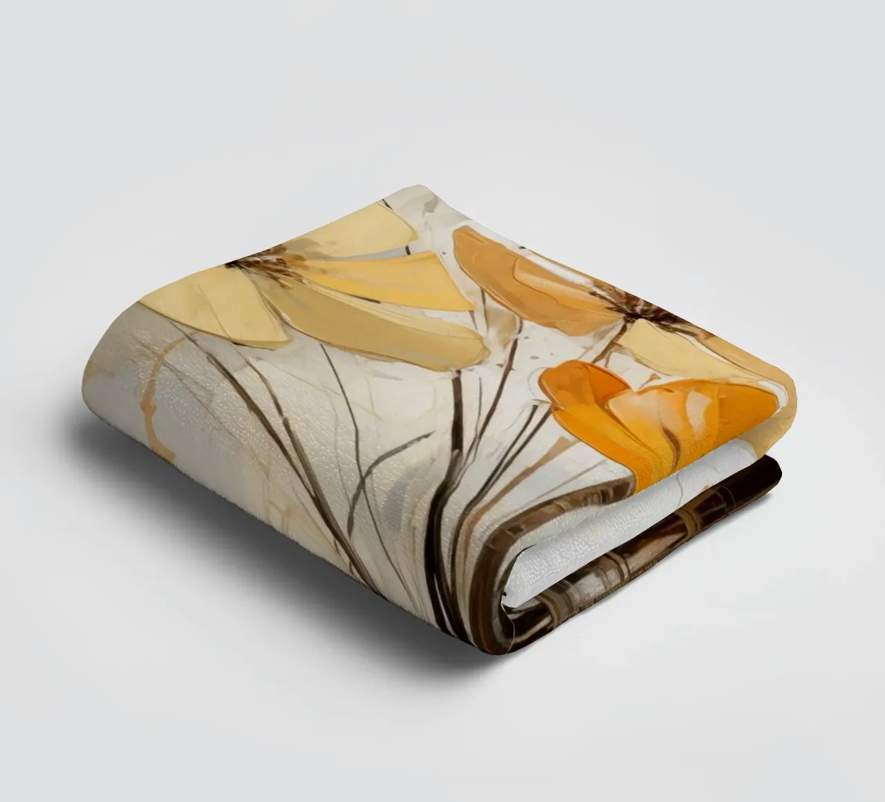 Flowers abstract towel by Imagine