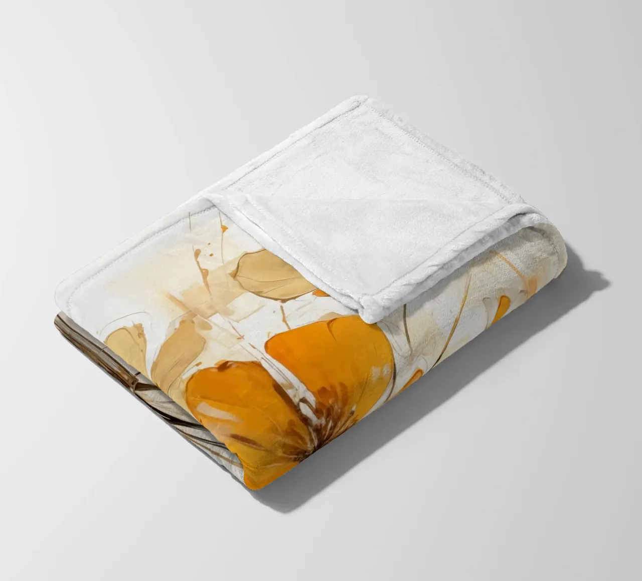 Fiori astratti coperta in pile da Imagine