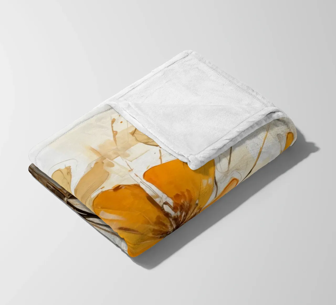 Fiori astratti coperta in pile da Imagine