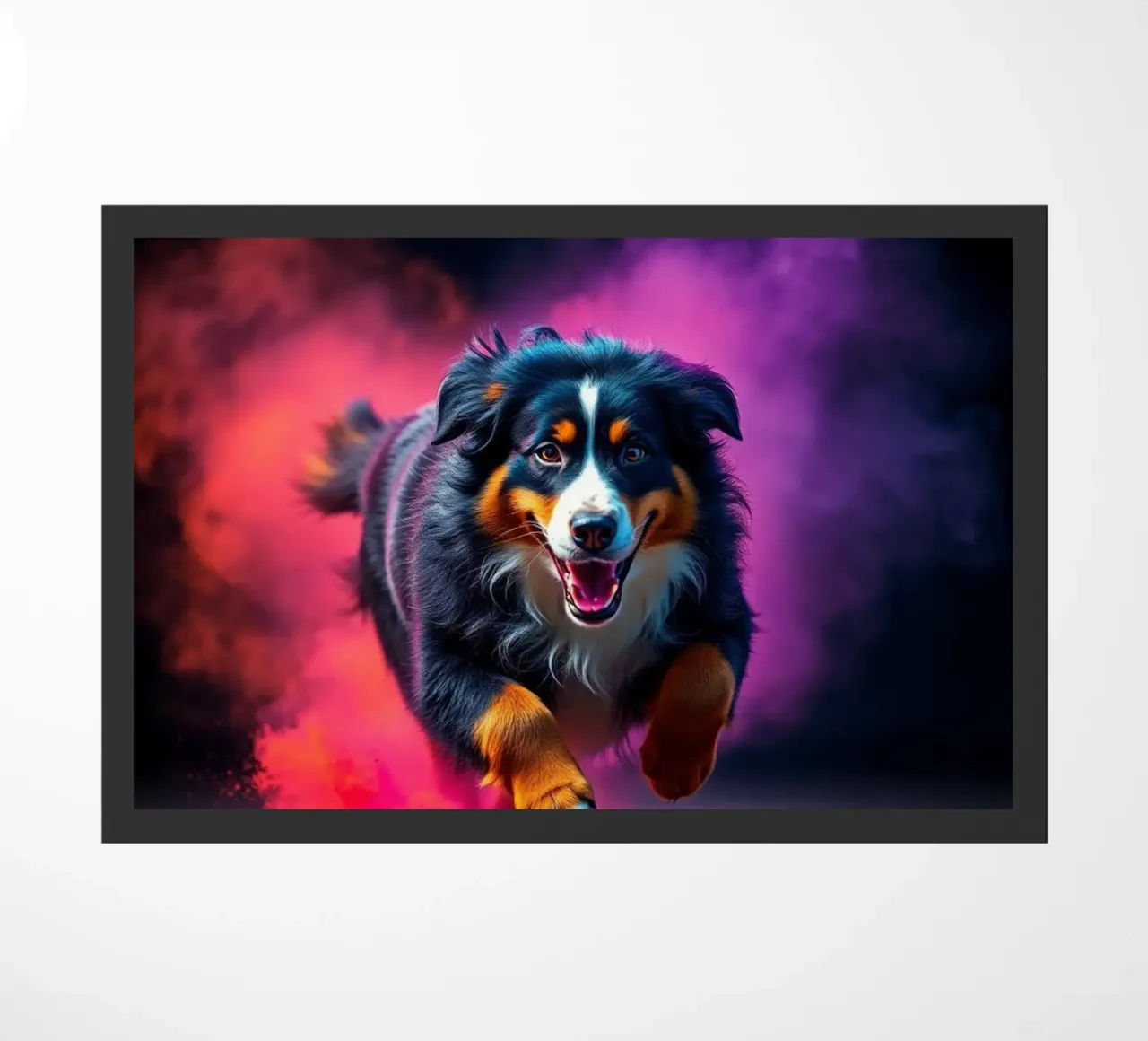 The colorful Bernese Mountain Dog #123 doormat by Yumis.Beargang.and.Me