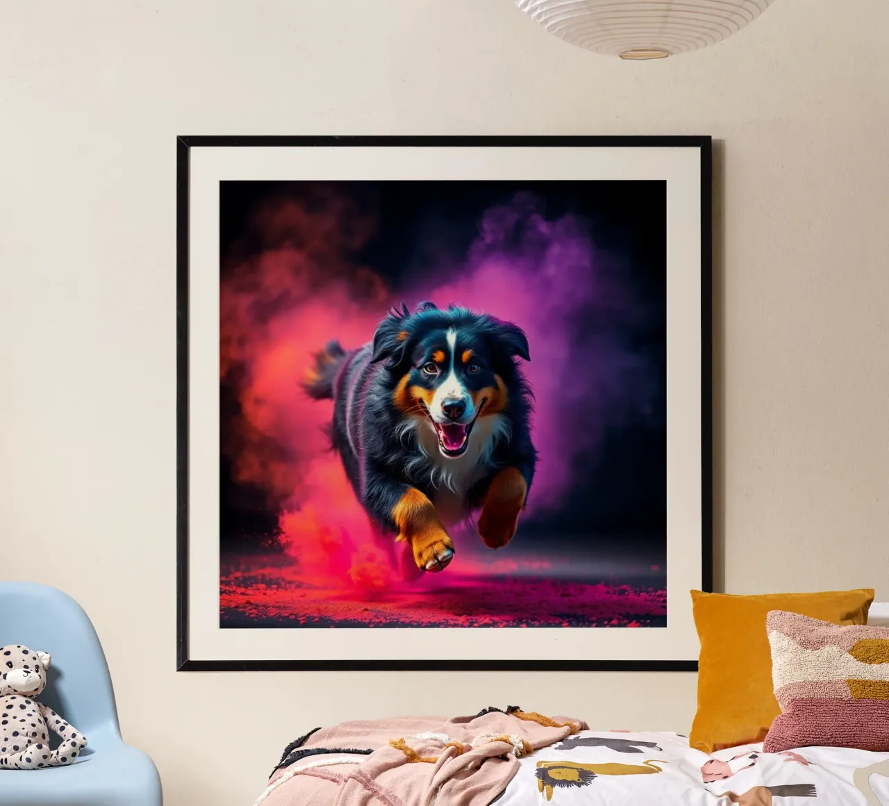 The colorful Bernese Mountain Dog #123 hahnemühle by Yumis.Beargang.and.Me