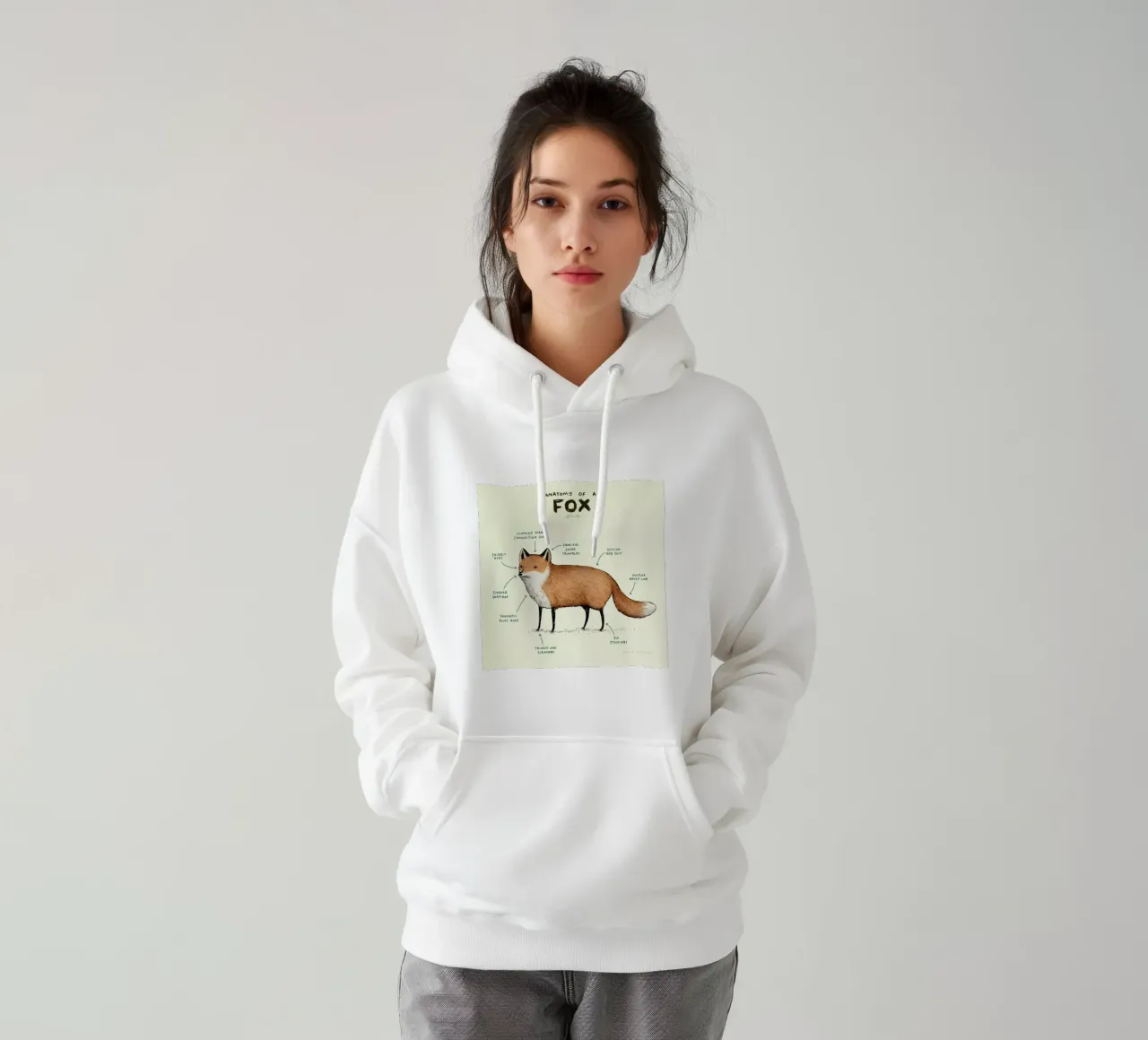 Anatomy Of A Fox felpa con cappuccio da Sophie Corrigan