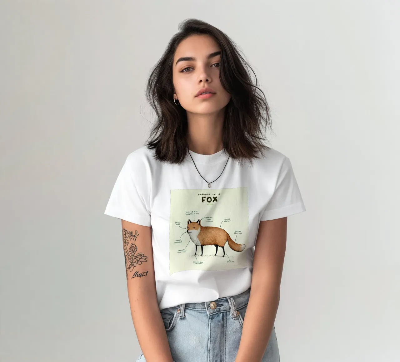 Anatomy Of A Fox t-shirt da Sophie Corrigan