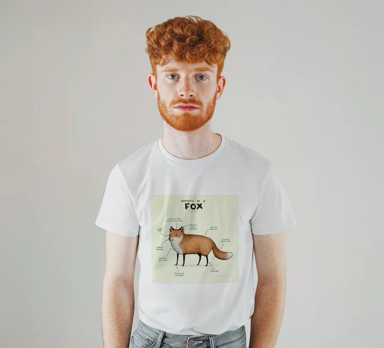 Anatomy Of A Fox t-shirt da Sophie Corrigan