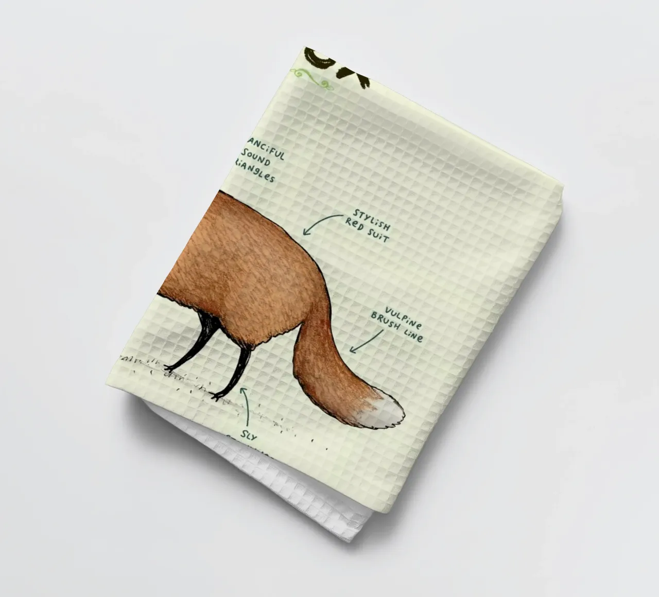 Anatomy Of A Fox canovaccio da cucina da Sophie Corrigan