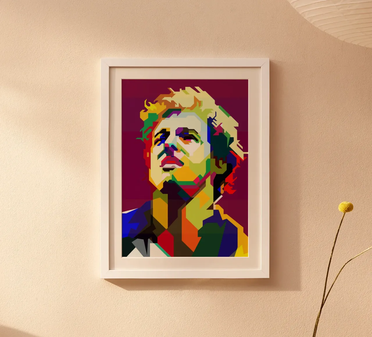 Bruce Springsteen Rock americano WPAP Trending Now poster con telaio in plastica da Artkreator