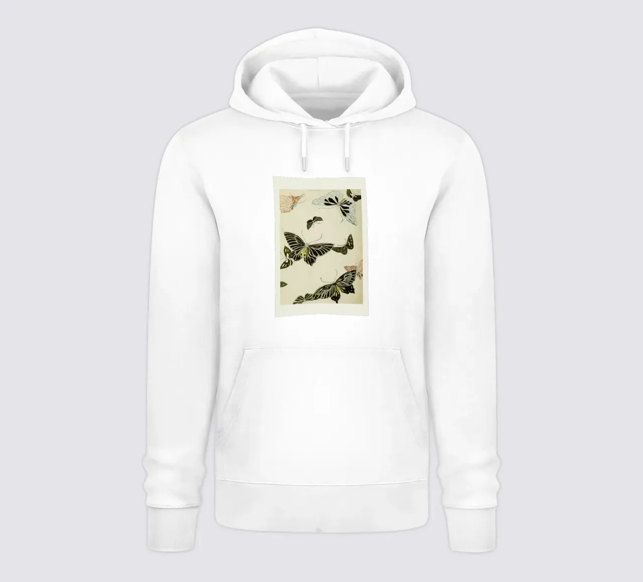Shin-Bijutsukai - Butterflies felpa con cappuccio da Vintage by JUNIQE