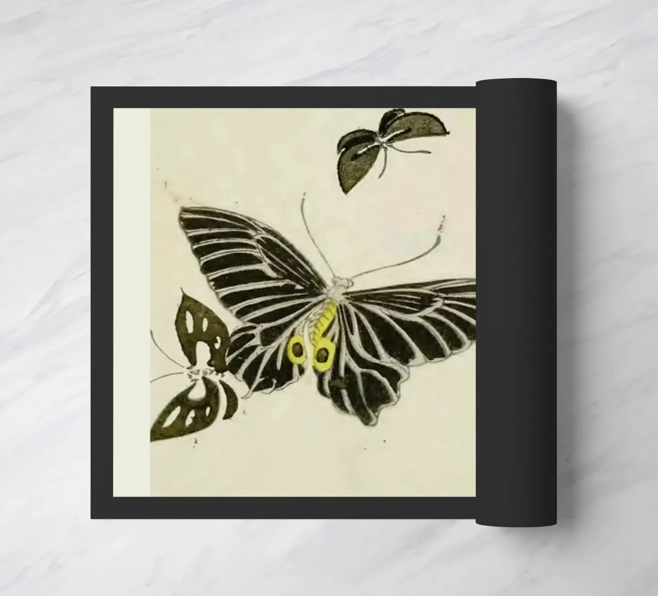 Shin-Bijutsukai - Butterflies zerbino da Vintage by JUNIQE