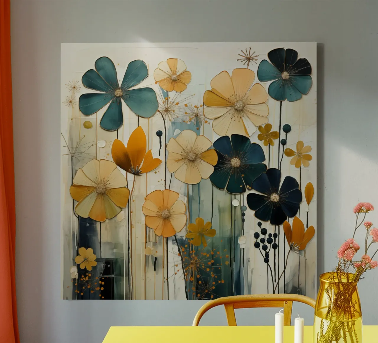 I fiori tela con Cornice a cassetta da Imagine