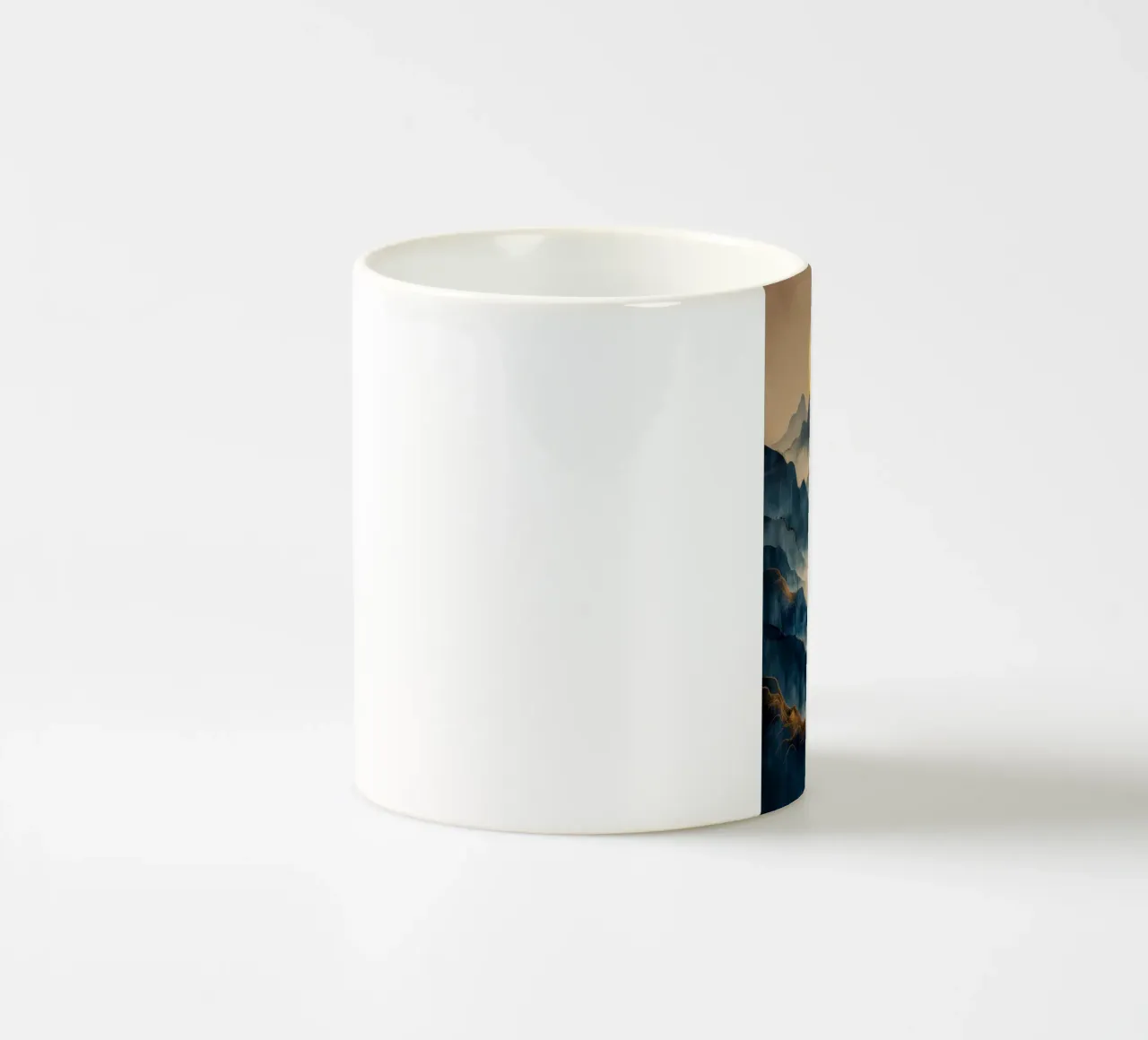 Paesaggio montano giapponese tazza in ceramica da Imagine