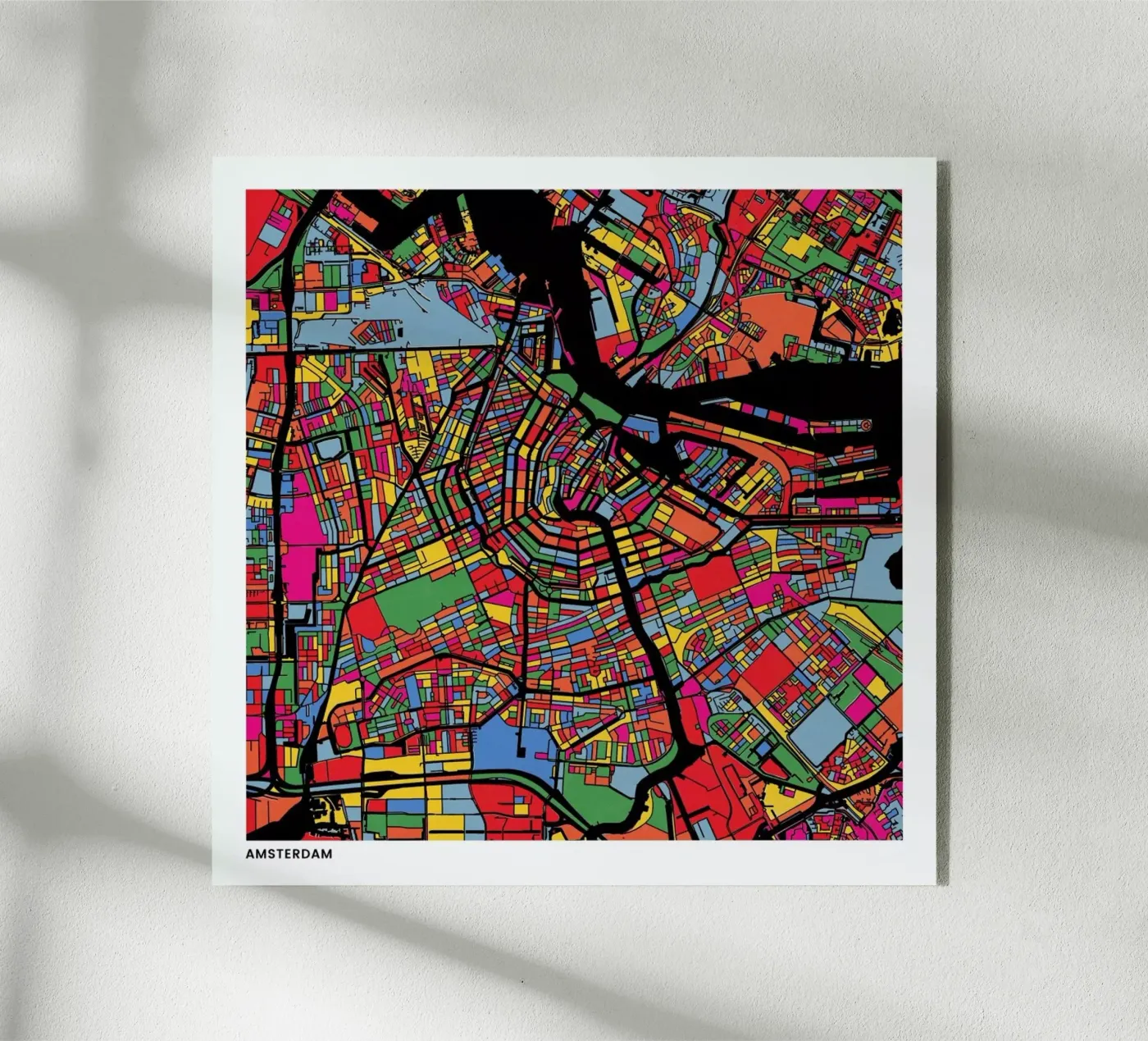 Amsterdam plexiglas de The Cartography Collection