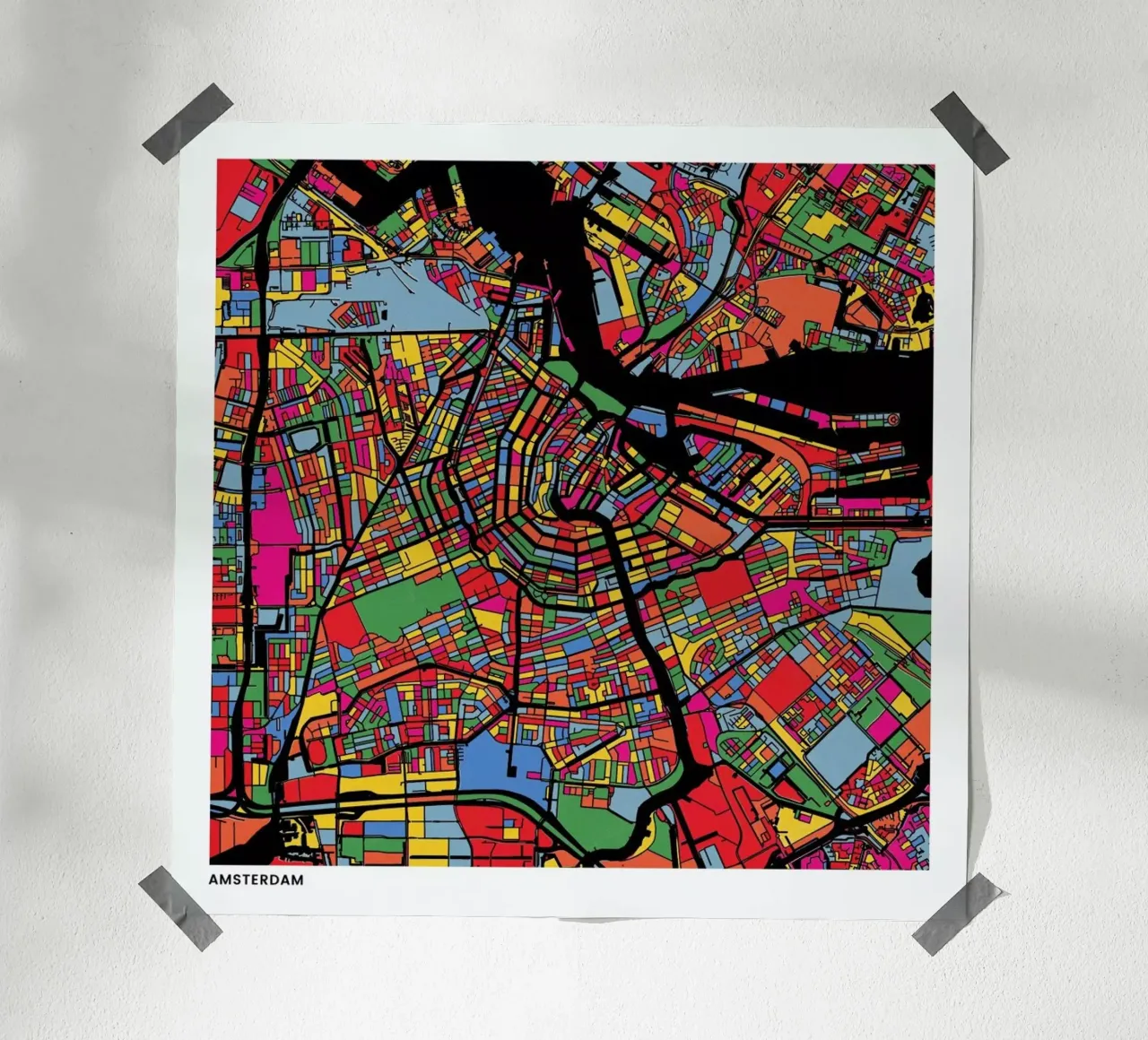 Amsterdam poster da The Cartography Collection