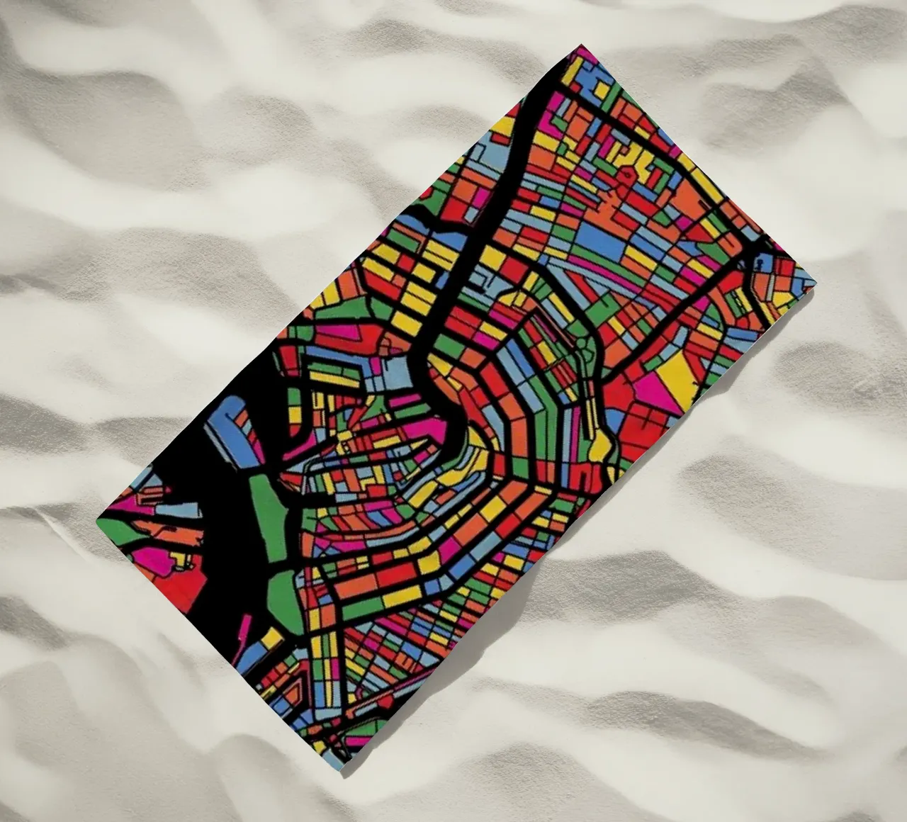 Amsterdam beach towel by The Cartography Collection